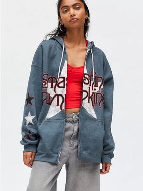 NWT Smashing Pumpkins x Urban Outfitters Graphic Zip Up One Size